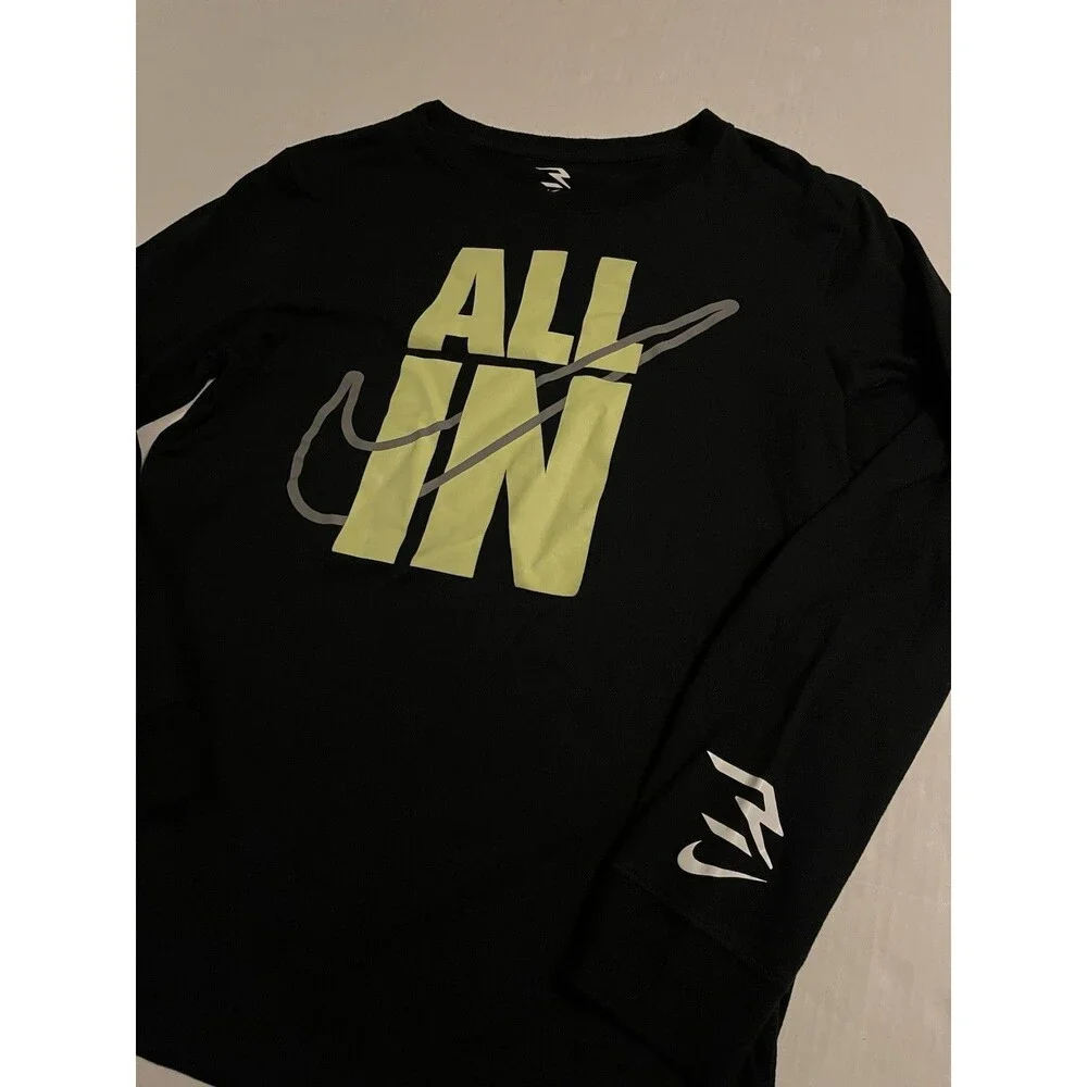 Nike 3BRAND Russel Wilson All In Swoosh Long Sleeve T-Shirt Youth Boys XL 13-15
